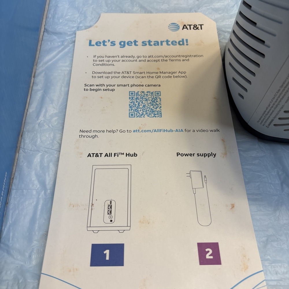 AT&T All-Fi Hub BGW530-900 WiFi Internet Gateway Router Power Tested - Picture 14 of 14
